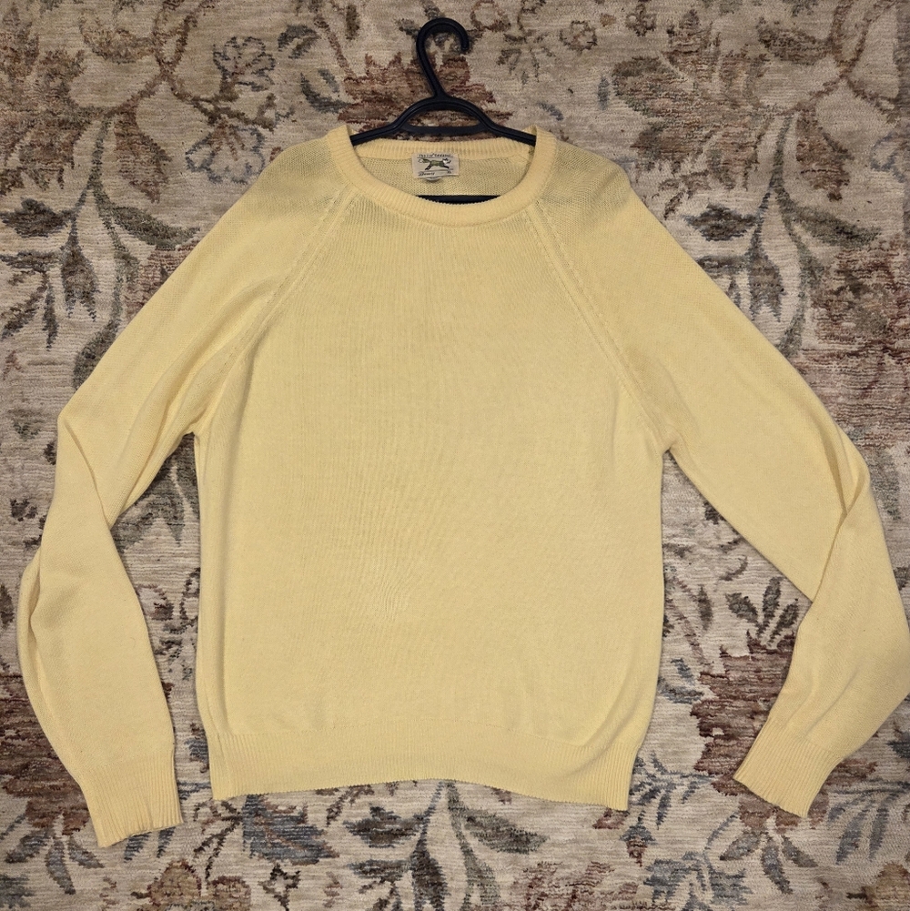 Vintage JC Penney The Fox Yellow Sweater - Men's XL